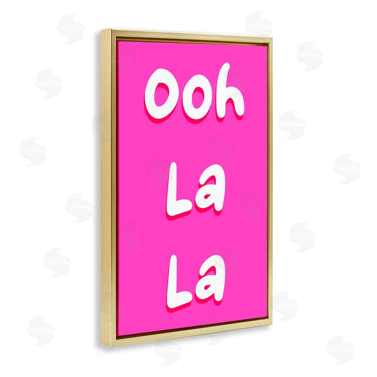 Pooja Dave Ooh La La Bright Pink Canvas Wall Art Print
