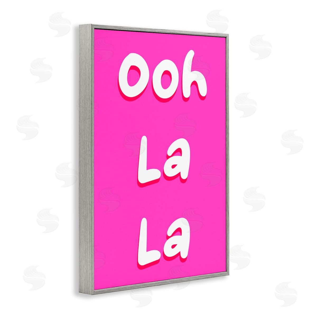 Pooja Dave Ooh La La Bright Pink Canvas Wall Art Print