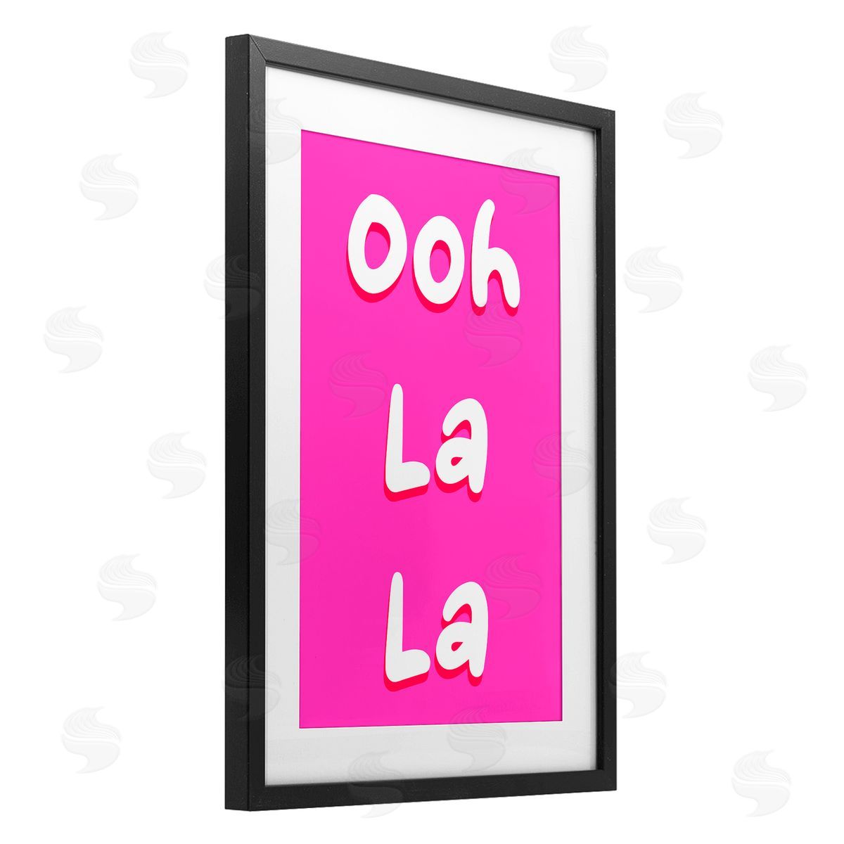 Pooja Dave Ooh La La Bright Pink Canvas Wall Art Print