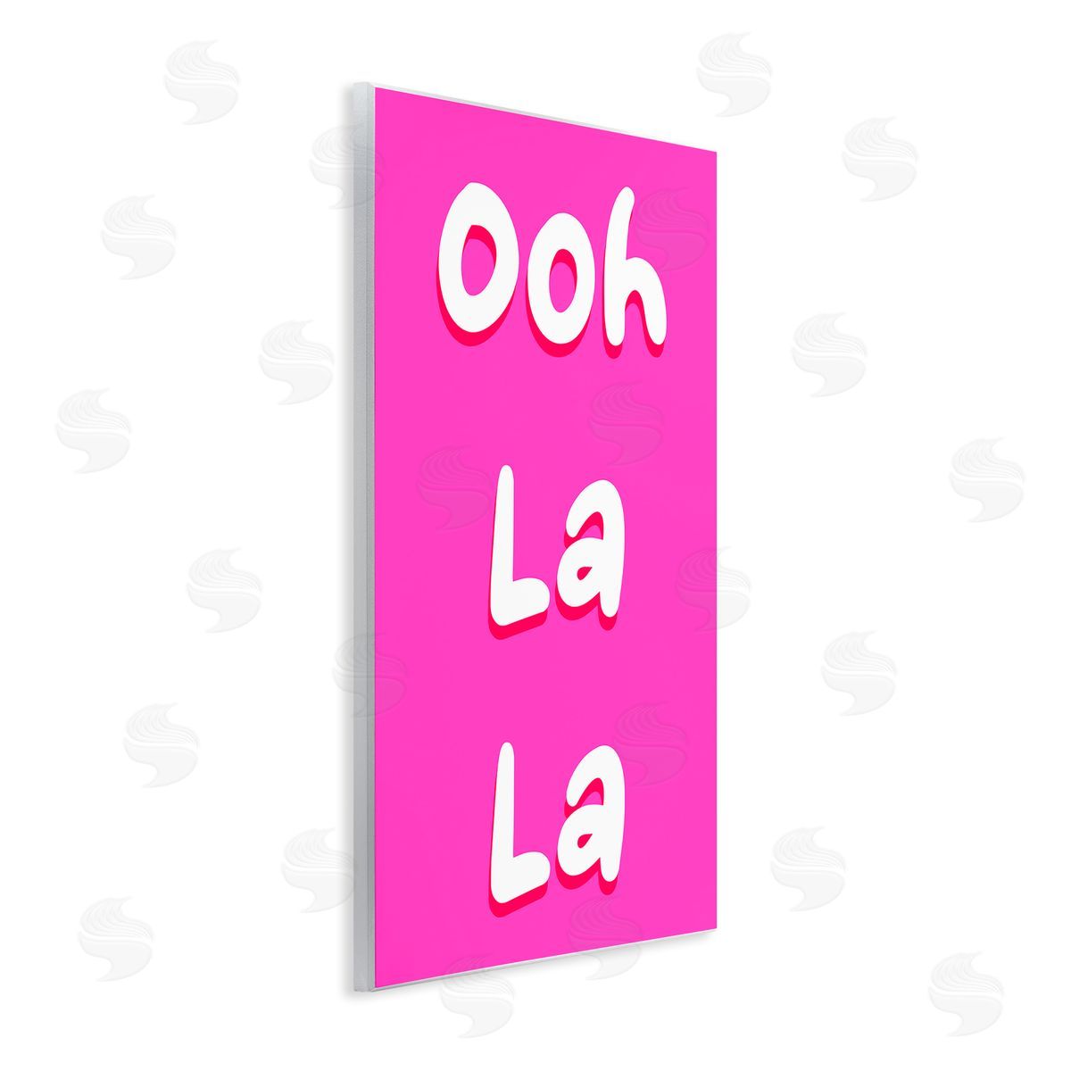 Pooja Dave Ooh La La Bright Pink Canvas Wall Art Print