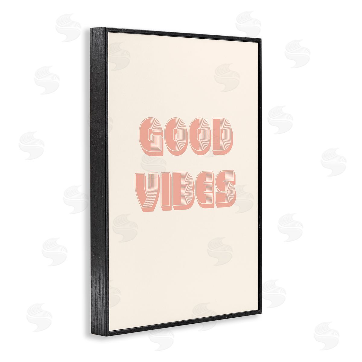 Pooja Dave Retro Good Vibes Peach Pastel Canvas Wall Art Print
