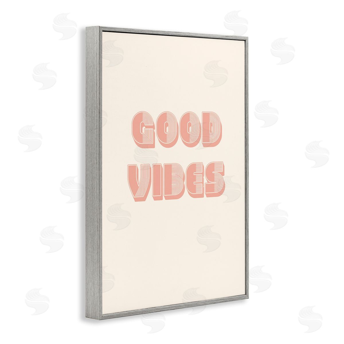Pooja Dave Retro Good Vibes Peach Pastel Canvas Wall Art Print