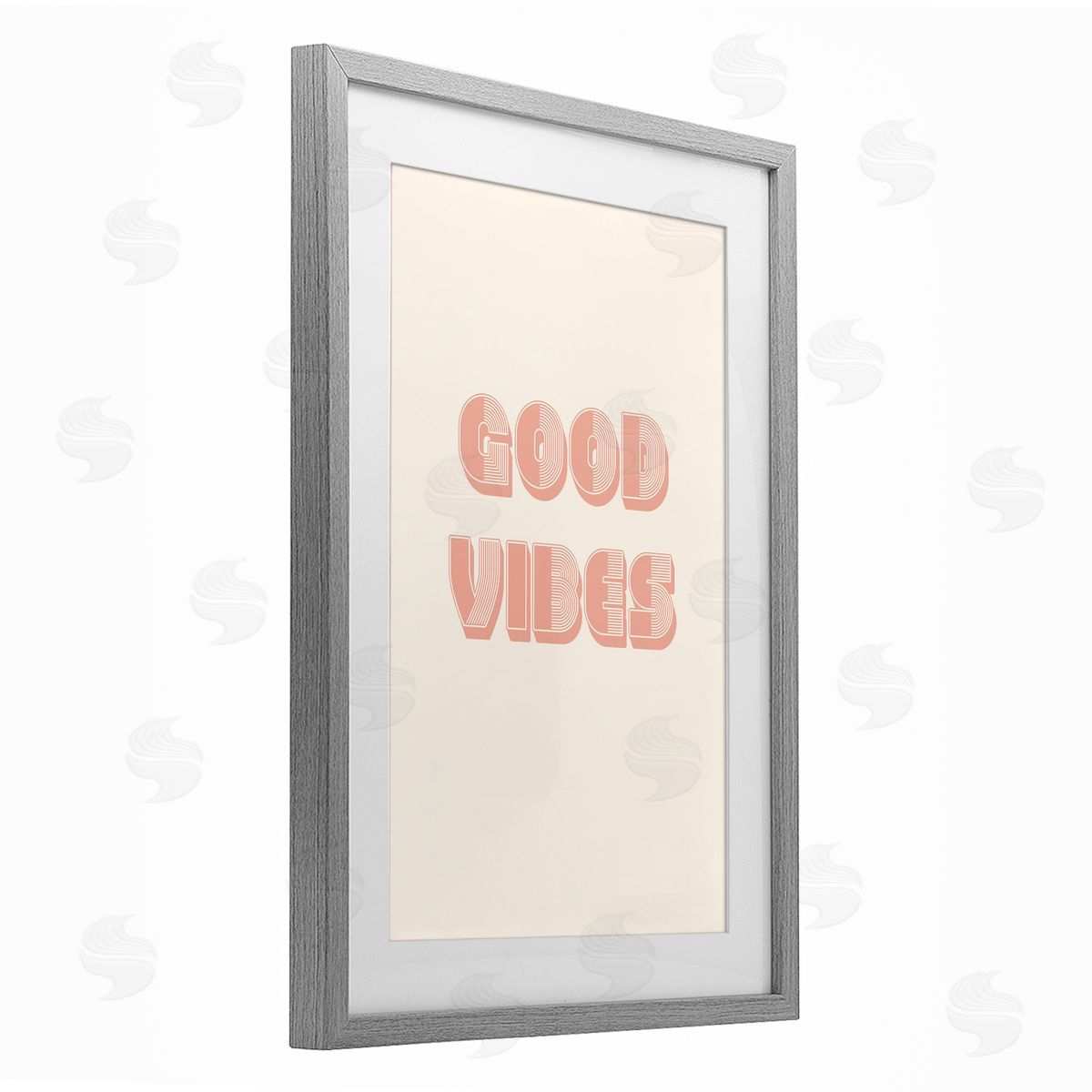 Pooja Dave Retro Good Vibes Peach Pastel Canvas Wall Art Print