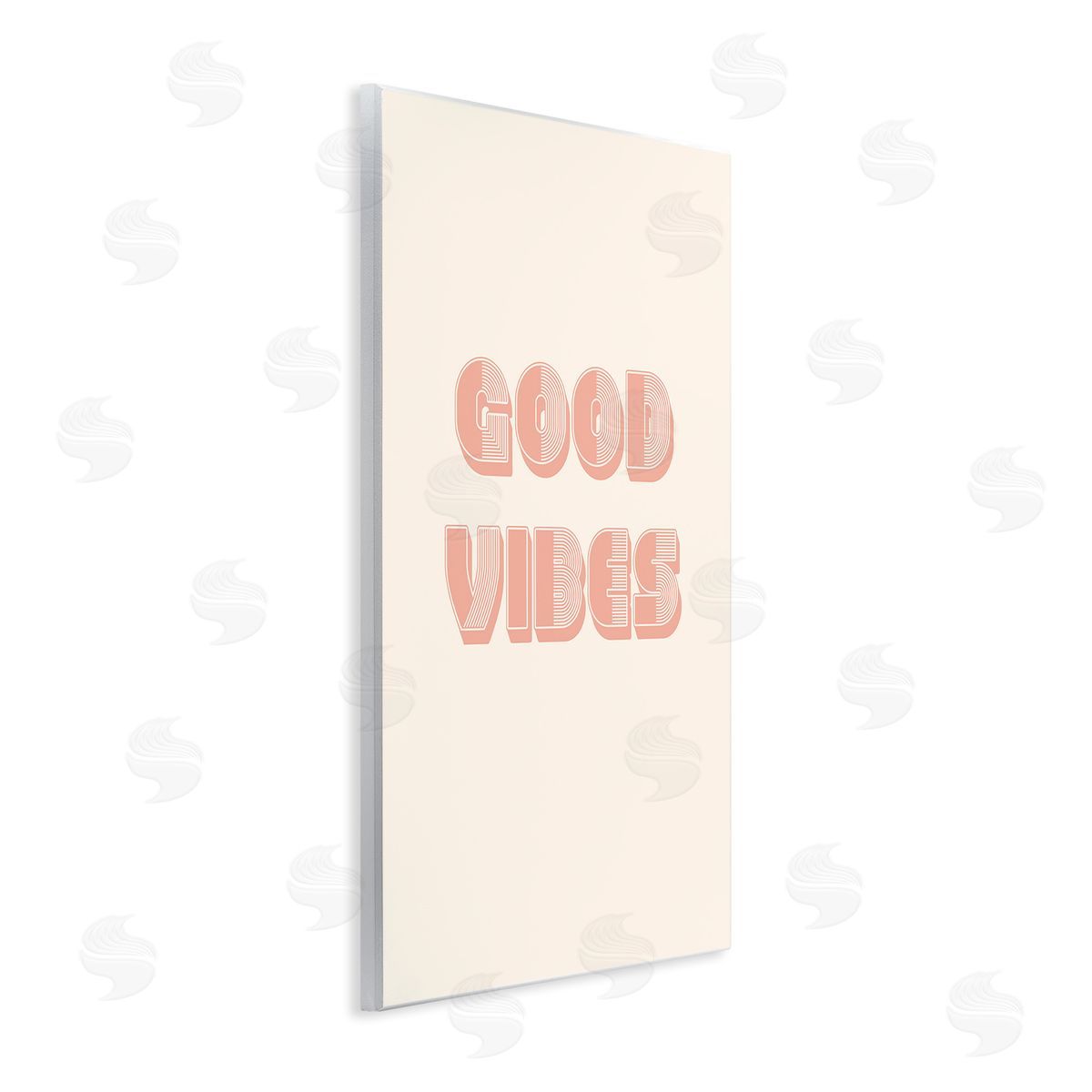 Pooja Dave Retro Good Vibes Peach Pastel Canvas Wall Art Print
