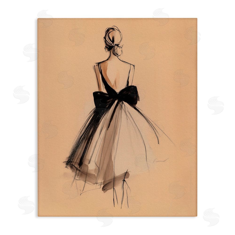 Svetlana Aleynikova Back With A Bow Dress Canvas Wall Art Print