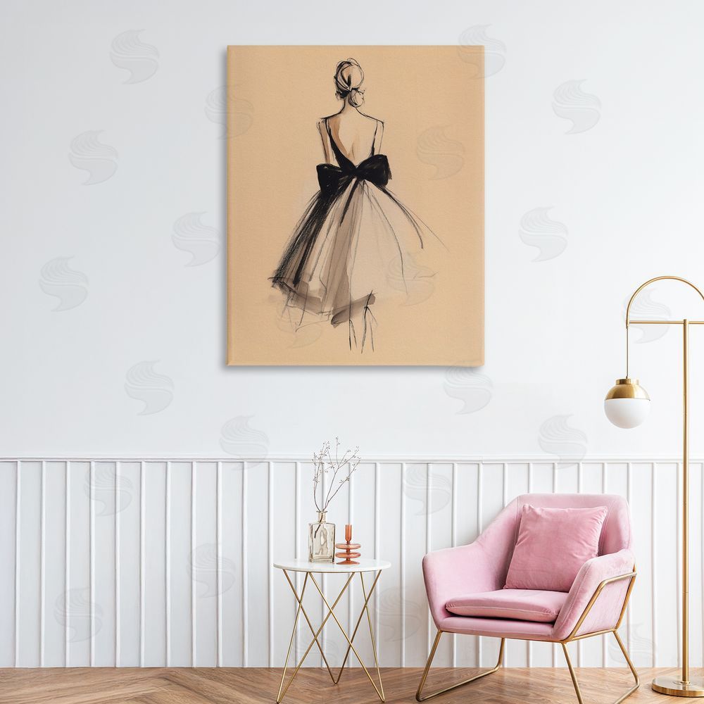 Svetlana Aleynikova Back With A Bow Dress Printed Wall Art in Room