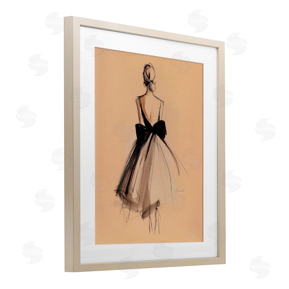 Svetlana Aleynikova Back With A Bow Dress Birch Framed Print Under Glass Art