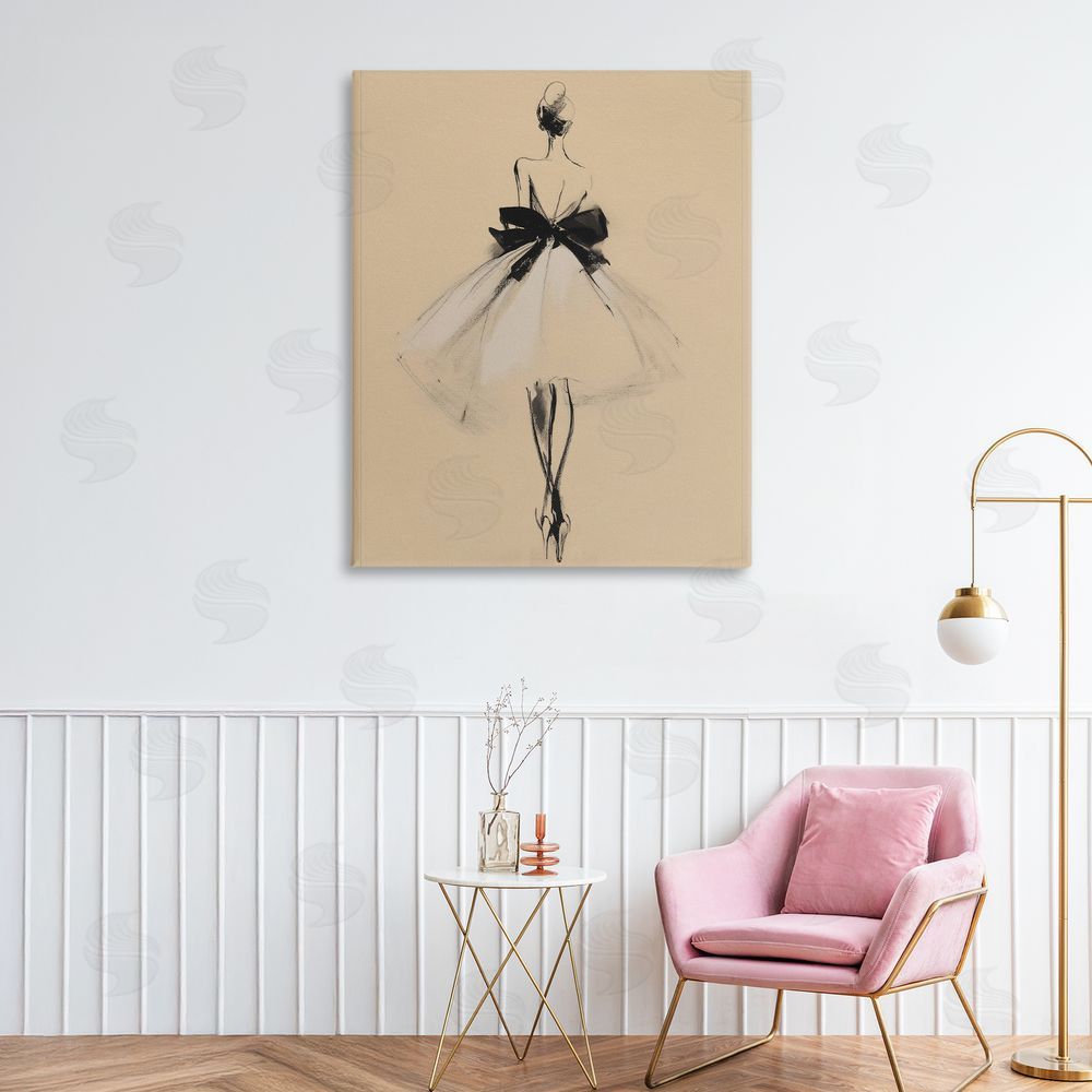 Svetlana Aleynikova Back With Ribbon Gown Printed Wall Art in Room