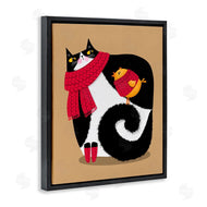 Gabriela Avila | Whimsical Autumn Cat & Bird