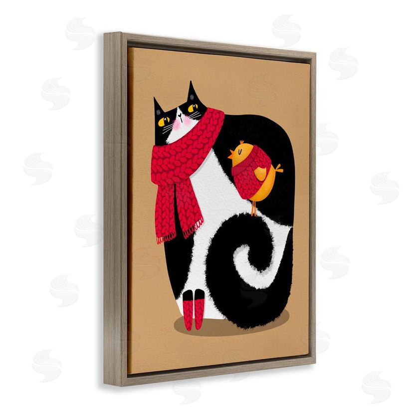 Gabriela Avila | Whimsical Autumn Cat & Bird