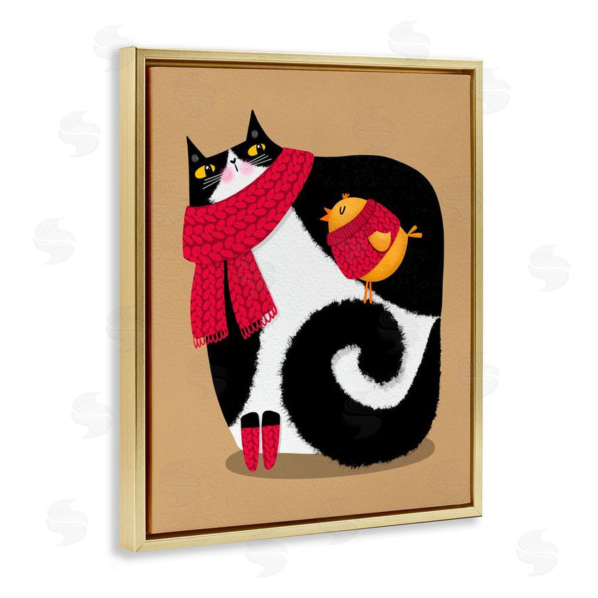 Gabriela Avila | Whimsical Autumn Cat & Bird