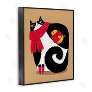 Gabriela Avila | Whimsical Autumn Cat & Bird