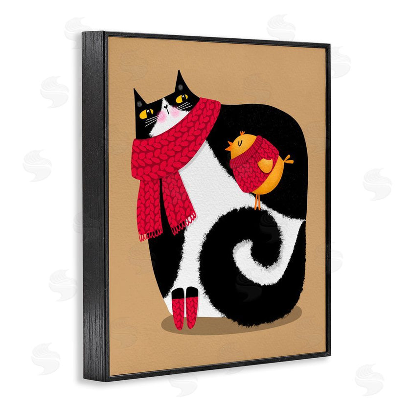 Gabriela Avila | Whimsical Autumn Cat & Bird