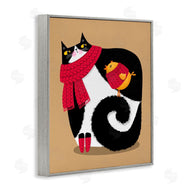 Gabriela Avila | Whimsical Autumn Cat & Bird