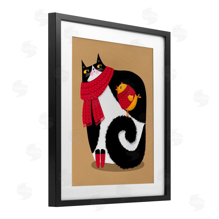Gabriela Avila | Whimsical Autumn Cat & Bird