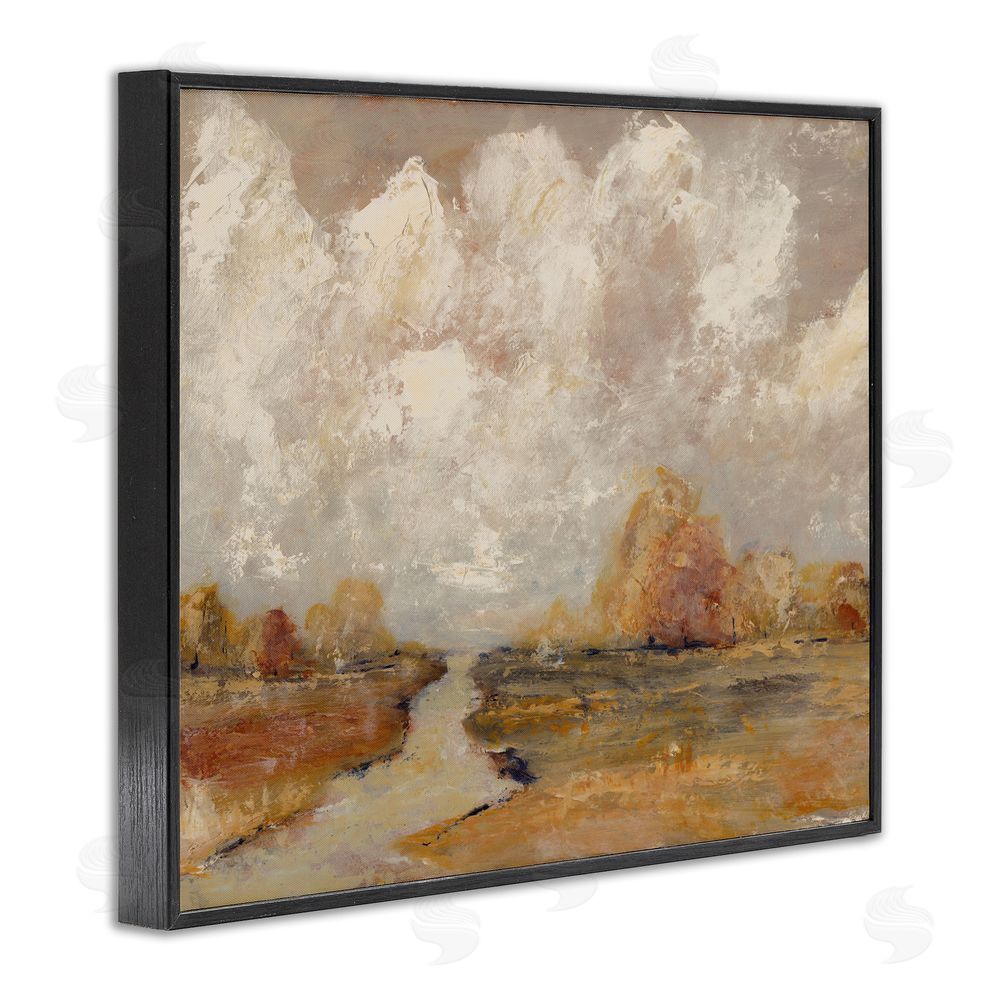 Amanda Hilburn Golden Day Landscape Black Framed Giclee Wall Art Print