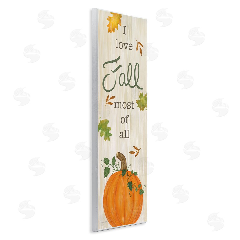 Annie LaPoint Love Fall Most with Pumpkin Wall Plaque Art Print