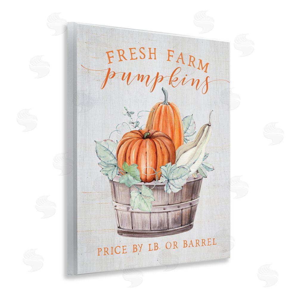 Lux + Me Designs Fresh Farm Pumpkins & Gourds Wall Plaque Art Print