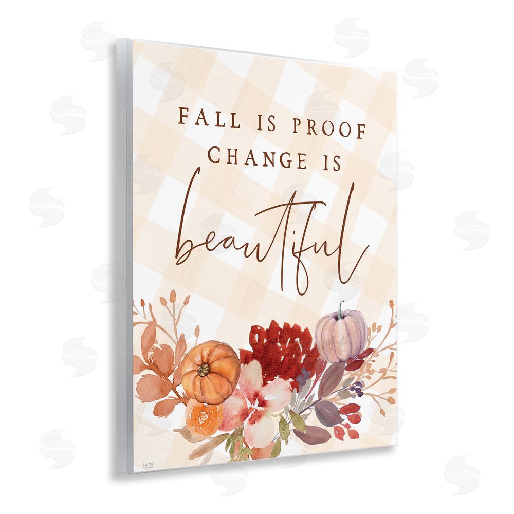 Lux + Me Designs Fall Is Proof Change Is Beautiful Wall Plaque Art Print