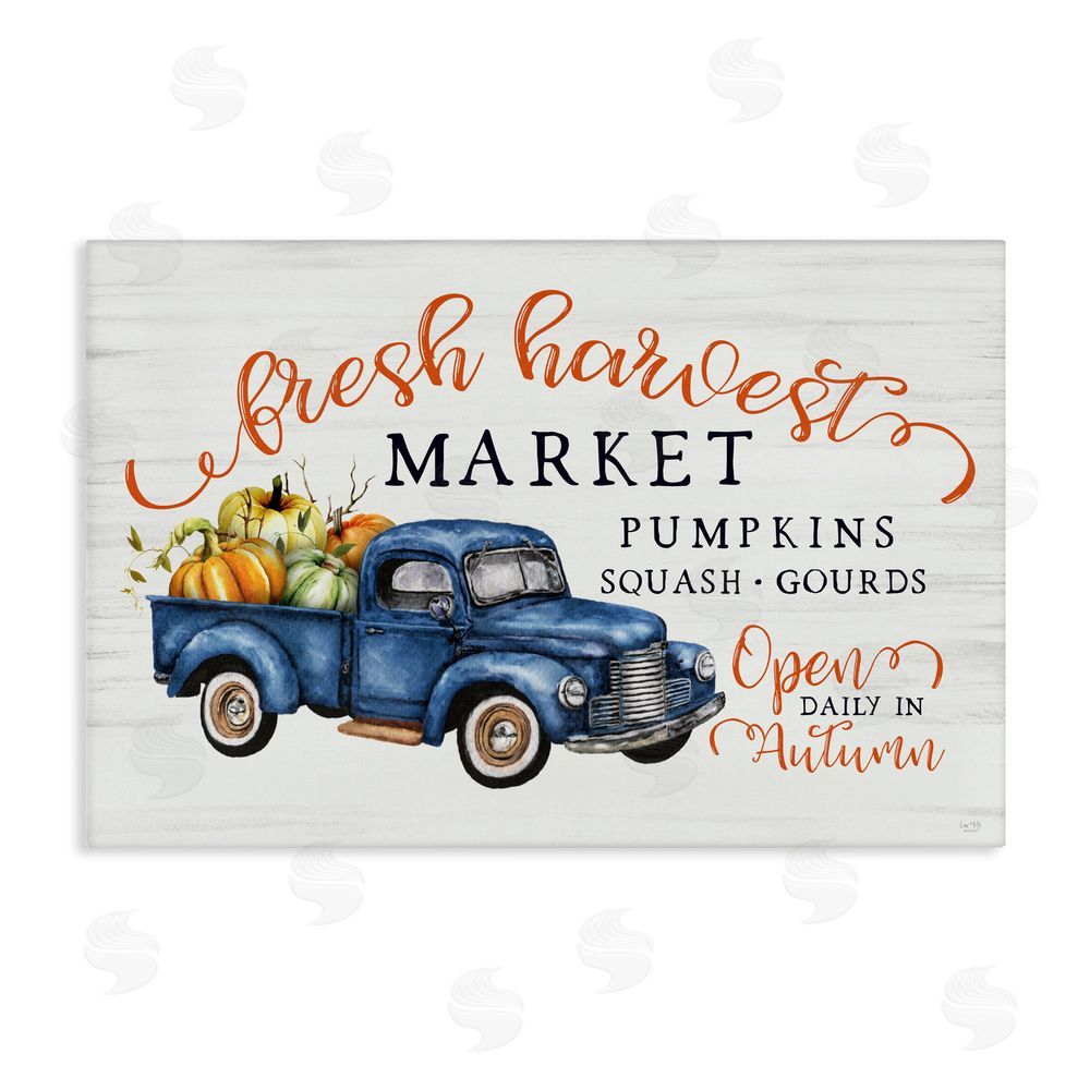 Lux + Me Designs Fresh Harvest Market Open Canvas Wall Art Print