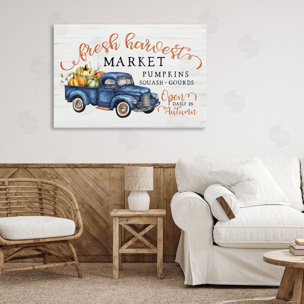 Lux + Me Designs Fresh Harvest Market Open Printed Wall Art in Room