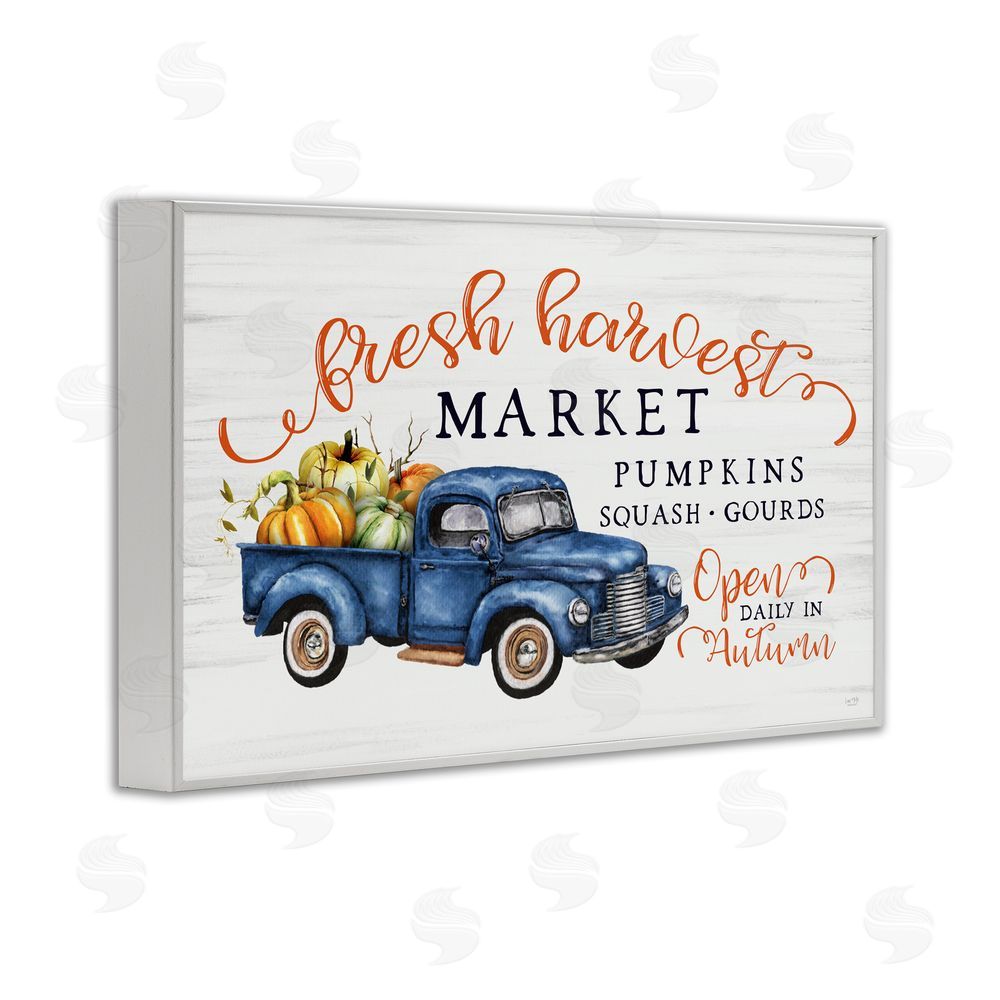 Lux + Me Designs Fresh Harvest Market Open White Frame Giclee Art Print