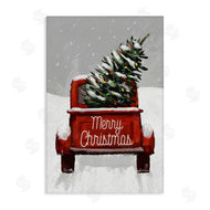 Dogwood Portfolio | Merry Christmas Snowy Tree Truck