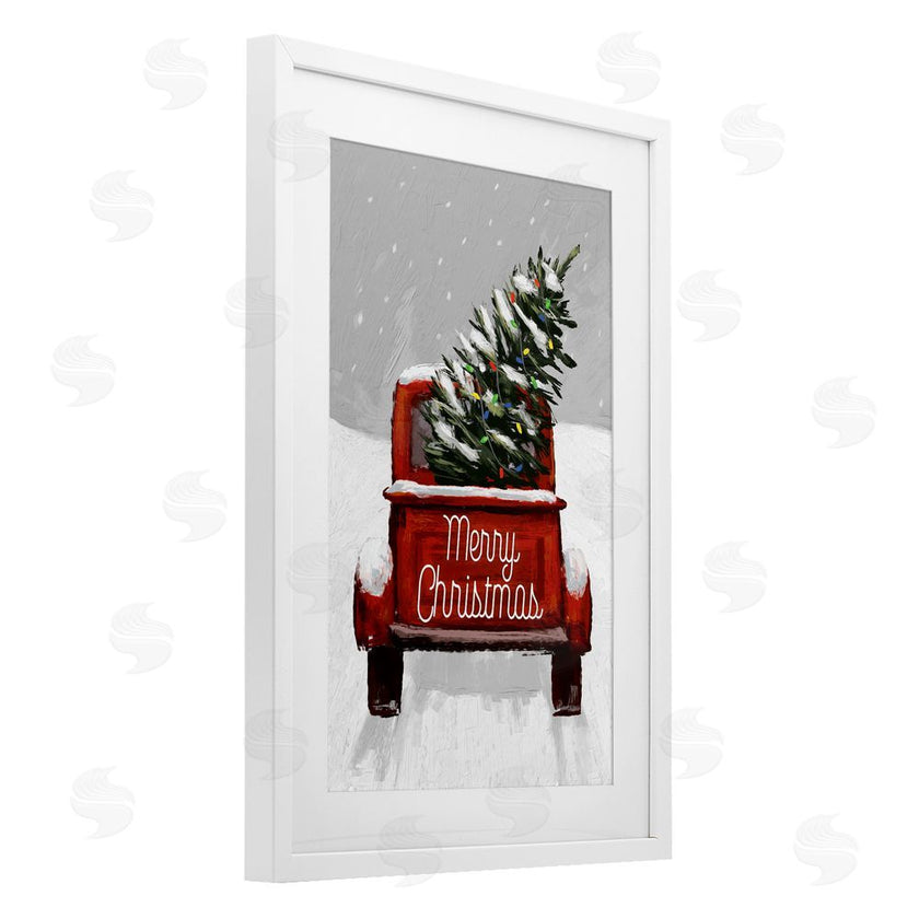 Dogwood Portfolio | Merry Christmas Snowy Tree Truck