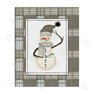 Cindy Jacobs | Winter Snowman Green Plaid
