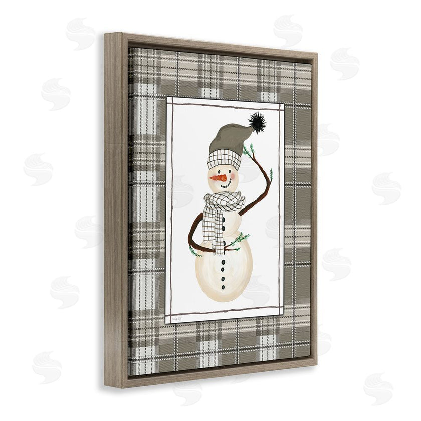 Cindy Jacobs | Winter Snowman Green Plaid