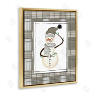Cindy Jacobs | Winter Snowman Green Plaid