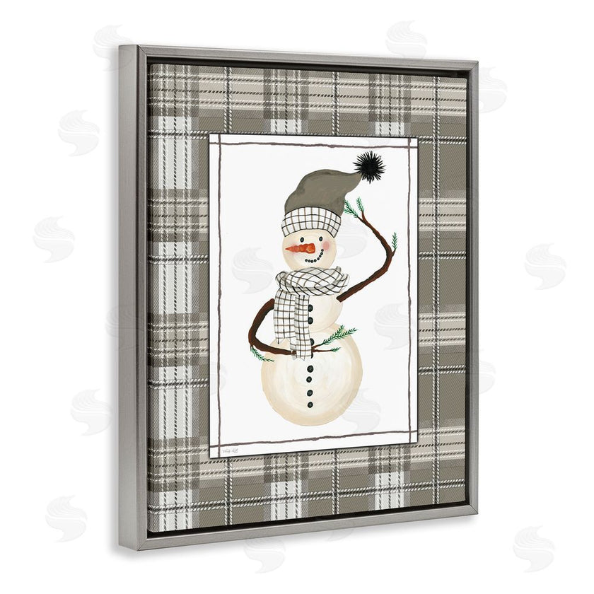 Cindy Jacobs | Winter Snowman Green Plaid