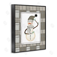 Cindy Jacobs | Winter Snowman Green Plaid