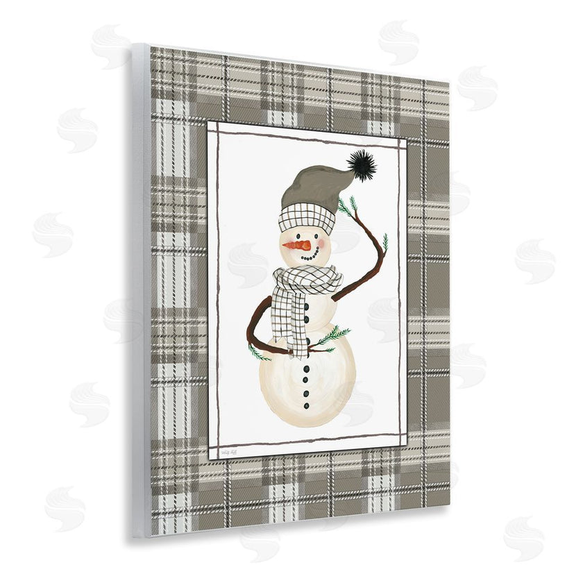 Cindy Jacobs | Winter Snowman Green Plaid