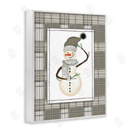 Cindy Jacobs | Winter Snowman Green Plaid
