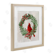 Cat Thurman Designs | Perched Cardinal Festive Wreath