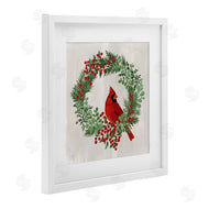 Cat Thurman Designs | Perched Cardinal Festive Wreath