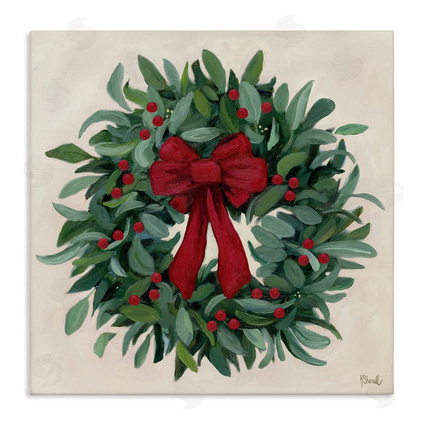 Kate Sherrill | Ribbon Holly Wreath