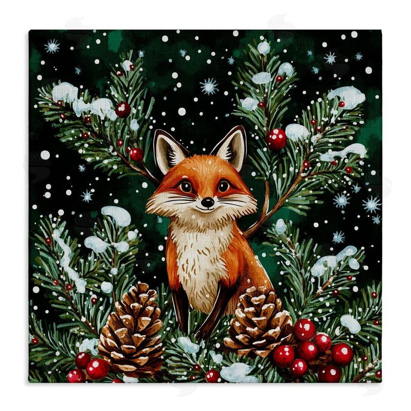 Yen | Winter Fox & Pinecones