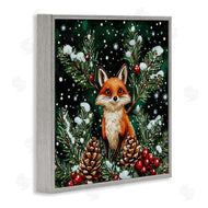 Yen | Winter Fox & Pinecones