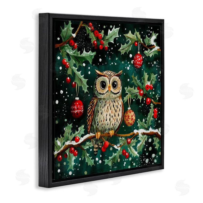Yen | Winter Owl with Gentle Snowfall