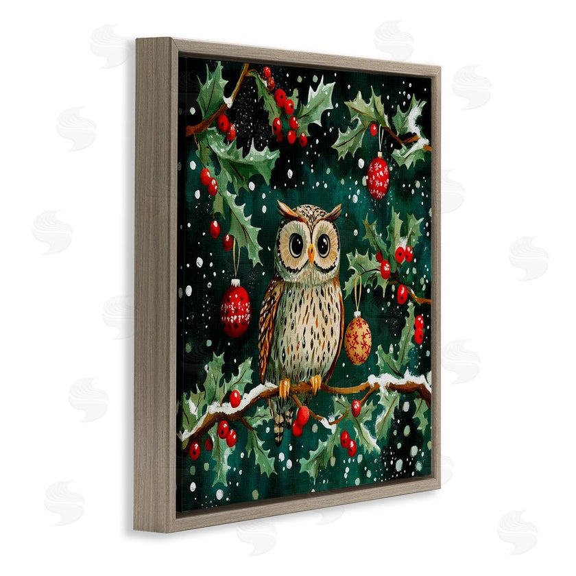 Yen | Winter Owl with Gentle Snowfall