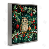 Yen | Winter Owl with Gentle Snowfall
