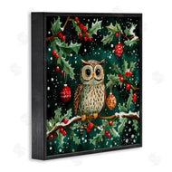 Yen | Winter Owl with Gentle Snowfall