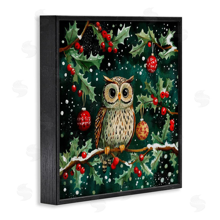 Yen | Winter Owl with Gentle Snowfall