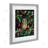 Yen | Winter Owl with Gentle Snowfall