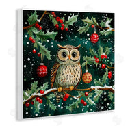 Yen | Winter Owl with Gentle Snowfall