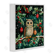 Yen | Winter Owl with Gentle Snowfall