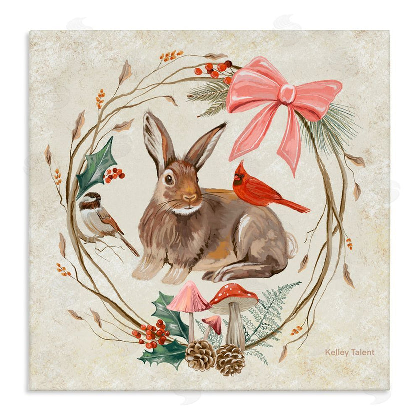 Kelley Talent | Woodland Rabbit Rustic Wreath