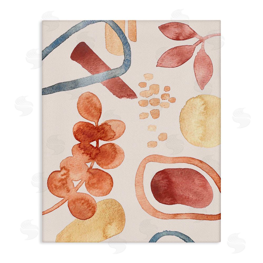 Camila Juncos Earthy Soft Nature Shapes Canvas Wall Art Print